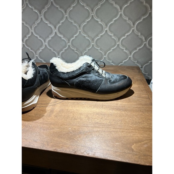 Australian Luxe Collective Sneakers Shoes Size 9 Black Pony Skin Shearling Black - Picture 13 of 13